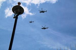 London in the UK in June 2022. A view of the RAF Flypast to celebrate the Queens Platinum Jubilee. photo