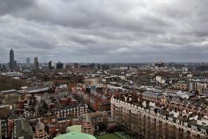 An aerial view of London photo