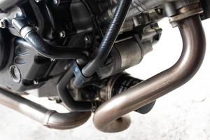 close up motorcycle exhaust photo