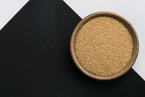 Uncooked Amaranth Grain in a Bowl photo