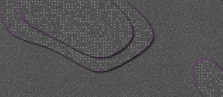 Abstract realistic papercut decoration textured with wavy layers and halftone effect pattern. Luxury elegant background with glitters element and dots particle on dark black surface. photo