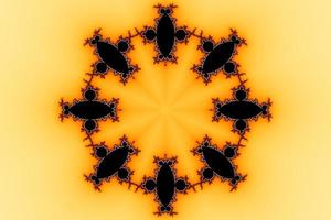 3D-Illustration of a Kaleidoskop zoom into the infinite mathematical mandelbrot set fractal. photo