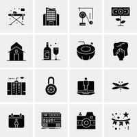 16 Business Universal Icons Vector Creative Icon Illustration to use in web and Mobile Related project