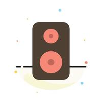 Speaker Woofer Laud Abstract Flat Color Icon Template vector