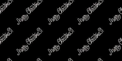 Vector flat hand drawn christmas seamless pattern