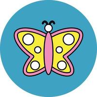 Butterfly Filled Icon vector