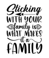 Happy Family Quotes T-shirt Design vector