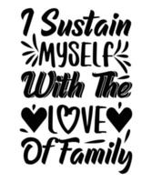 Happy Family Quotes T-shirt Design vector