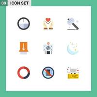 9 Creative Icons Modern Signs and Symbols of radiology patient saw xray slide Editable Vector Design Elements