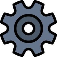Cogs Gear Setting Wheel  Flat Color Icon Vector icon banner Template