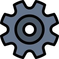 Cogs Gear Setting Wheel  Flat Color Icon Vector icon banner Template