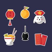 Chinese New Year 2023 Sticker vector