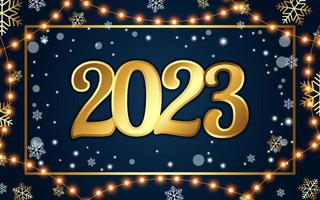 Happy New Year 2023 Realistic Background vector