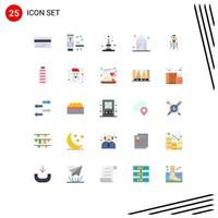 25 Universal Flat Colors Set for Web and Mobile Applications building form iot fitness bottle Editable Vector Design Elements