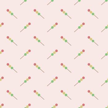 Dango, seamless pattern, vector. vector
