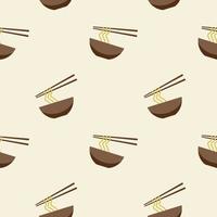 Noodles, seamless pattern, vector. vector