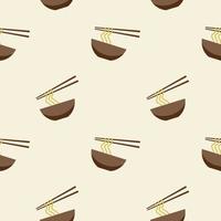 Noodles, seamless pattern, vector. vector