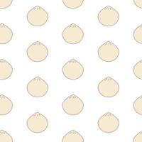 Dim sum, seamless pattern, vector. vector