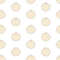 Dim sum, seamless pattern, vector. vector