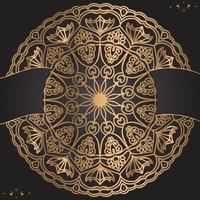 Modern Luxury ornamental mandala design background template vector