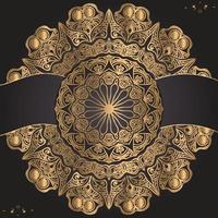 Modern Luxury ornamental mandala design background template vector