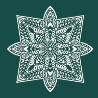 Mono line Mandala design vector for ornament design