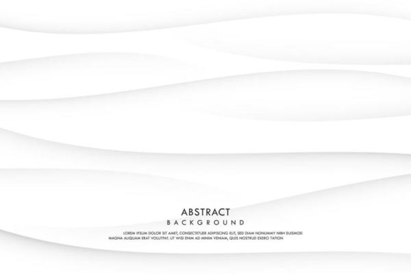Vector abstract white and gray gradient soft wave texture background.