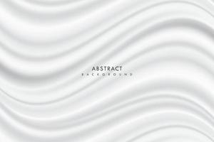 Vector abstract white fabric soft wave background.