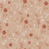 enchanting floral seamless pattern for background vector