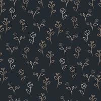 enchanting floral seamless pattern for background vector