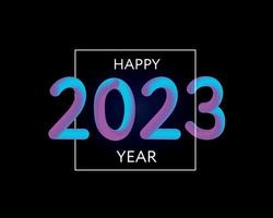 Happy new year 2023 2024 future metaverse neon text neon with metal effect, numbers and futurism lines. Vector greeting card, banner, congratulation poster 3d illustration.