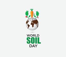 World Soil Day Design Vector Illustration for Poster Background and Banner Design, earth