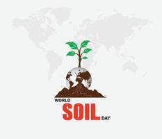 World Soil Day Design Vector Illustration for Poster Background and Banner Design, earth