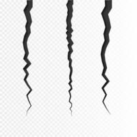 Set of vector cracks isolated