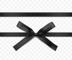 Black awareness ribbon Royalty Free Vector Image