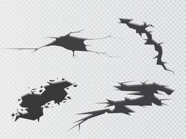 Set of vector cracks isolated