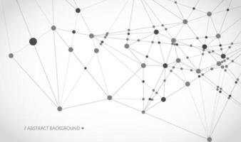 Network background. Connections with dots and lines. Vector illustration