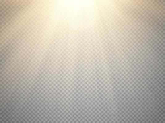 Sun rays with beams isolated