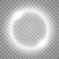 Round shiny frame background with lights. Abstract luxury light ring. vector