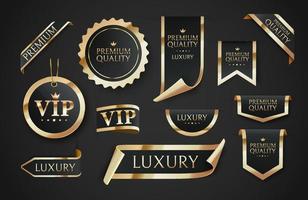 Premium quality vector badges. Luxury black labels.