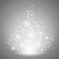 Magic light vector effect. Glow special effect light, flare, star and burst. Isolated spark