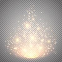 Magic light vector effect. Glow special effect light, flare, star and burst. Isolated spark