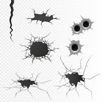 Set of vector cracks isolated