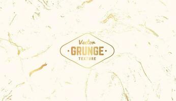 Grunge texture background in gold and white vector