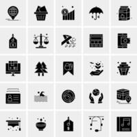 25 iconos de negocios universales vector ilustración de icono creativo para usar en proyectos relacionados con la web y dispositivos móviles