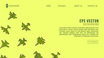 Military Jet Web Design Abstract Background EPS 10 Vector For Website, Landing Page, Home Page, Web Page.