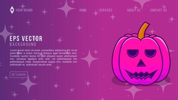 diseño web de noche de miedo fondo abstracto limonada eps 10 vector para sitio web, página de inicio, página de inicio, página web, plantilla web