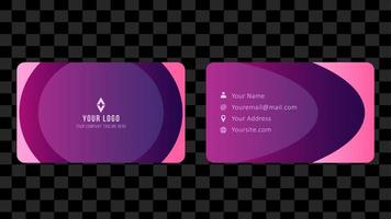 Name Card and Business Card Template Design Abstract Background EPS 10 Vector