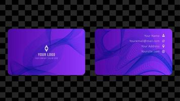 Name Card and Business Card Template Design Abstract Background EPS 10 Vector