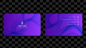 Name Card and Business Card Template Design Abstract Background EPS 10 Vector